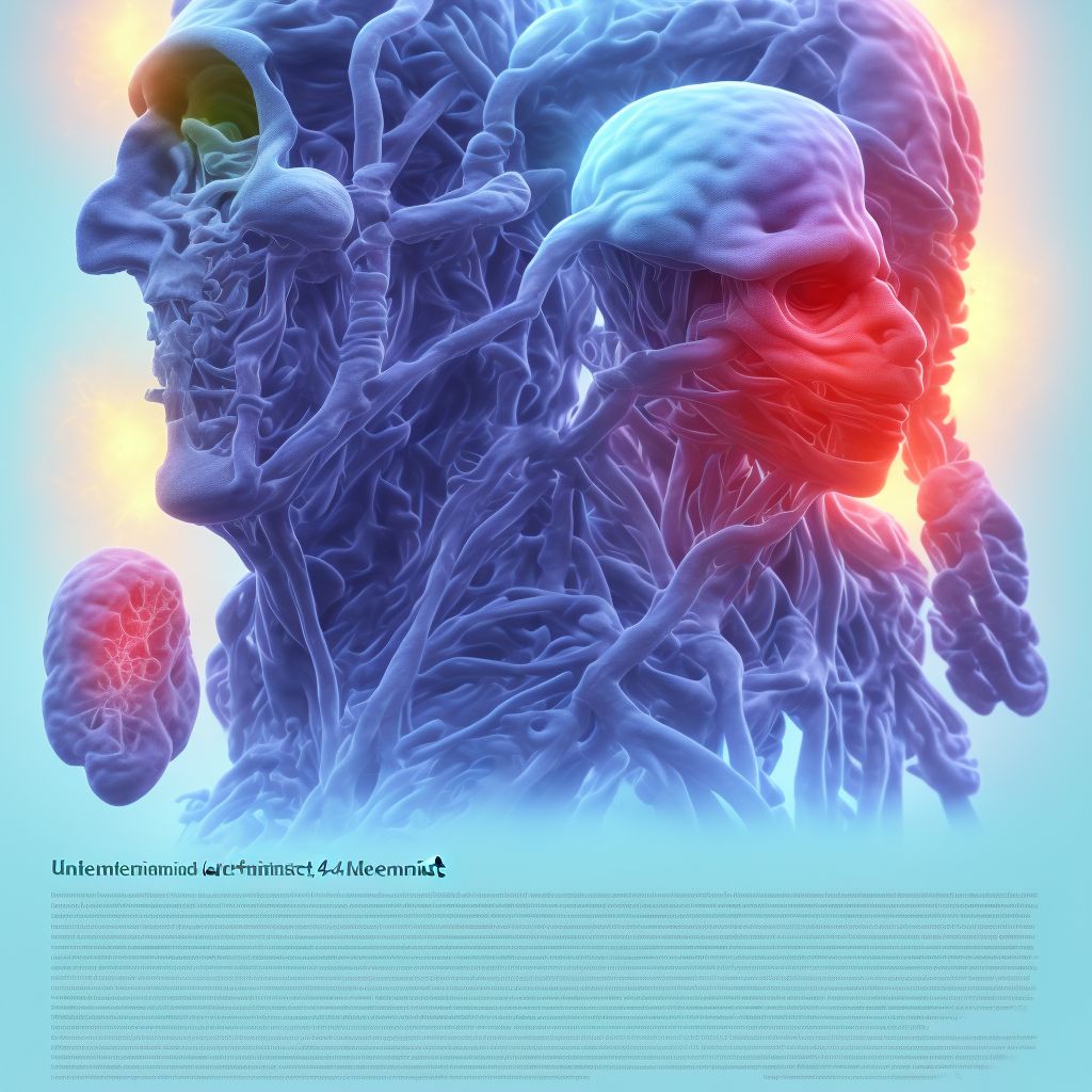 Unspecified dementia, moderate, with other behavioral disturbance digital illustration