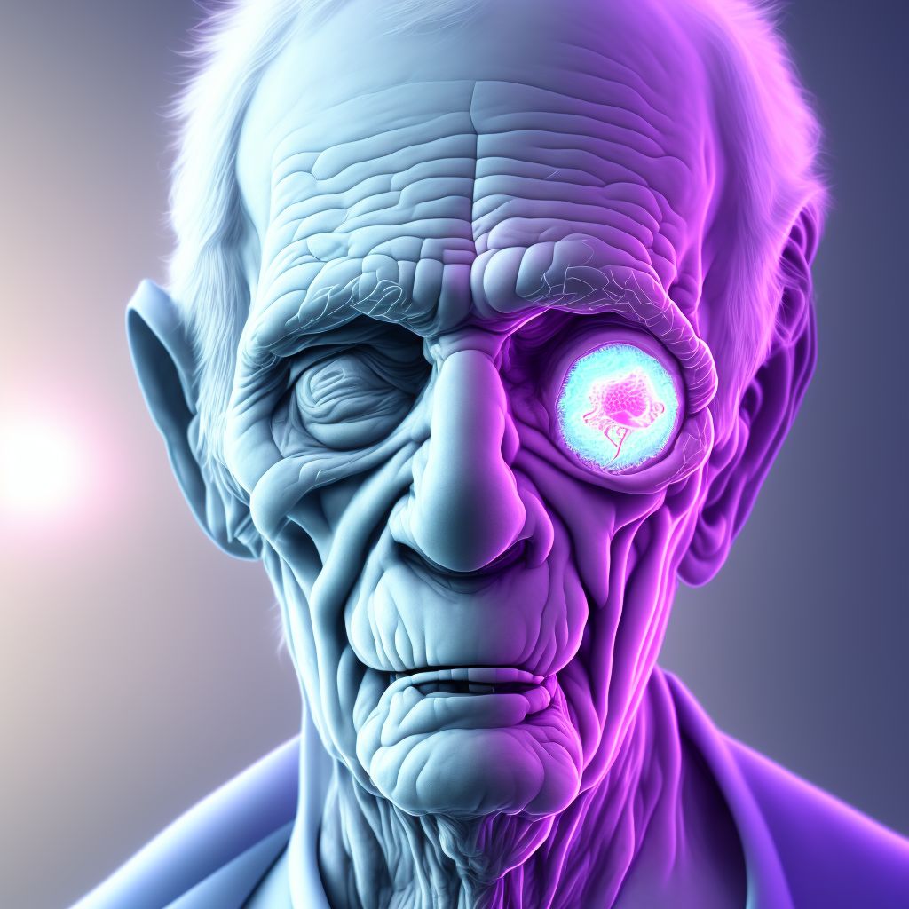 Unspecified dementia, moderate, with mood disturbance digital illustration