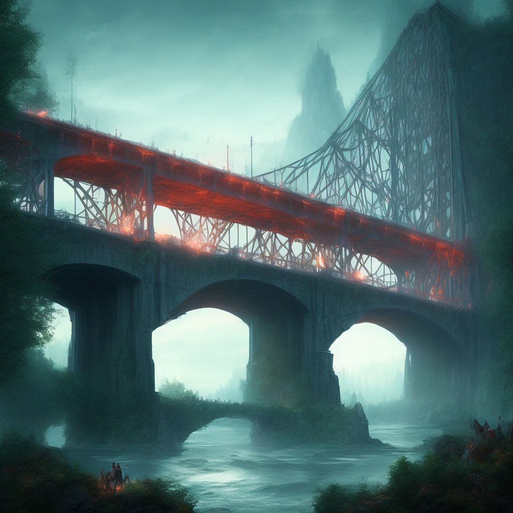 Fear of bridges   digital illustration