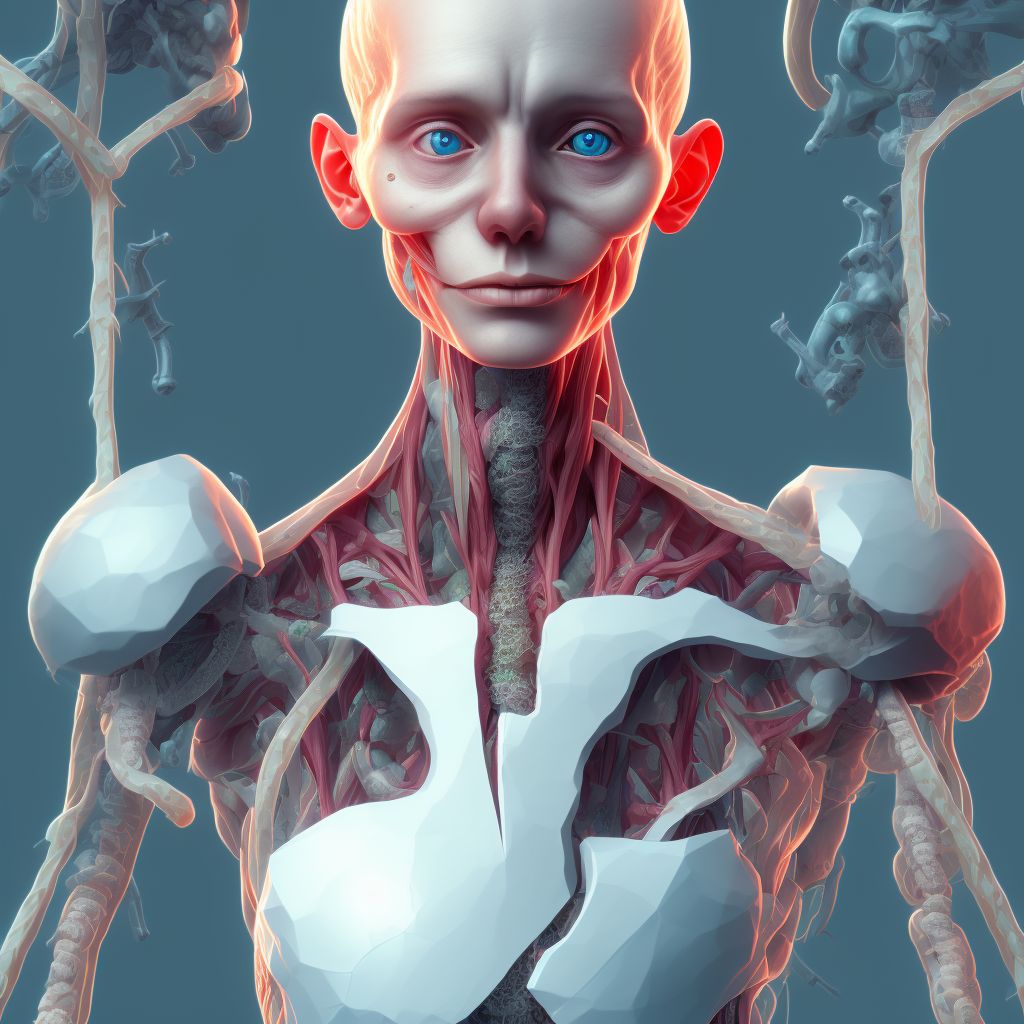 Anorexia nervosa, restricting type digital illustration