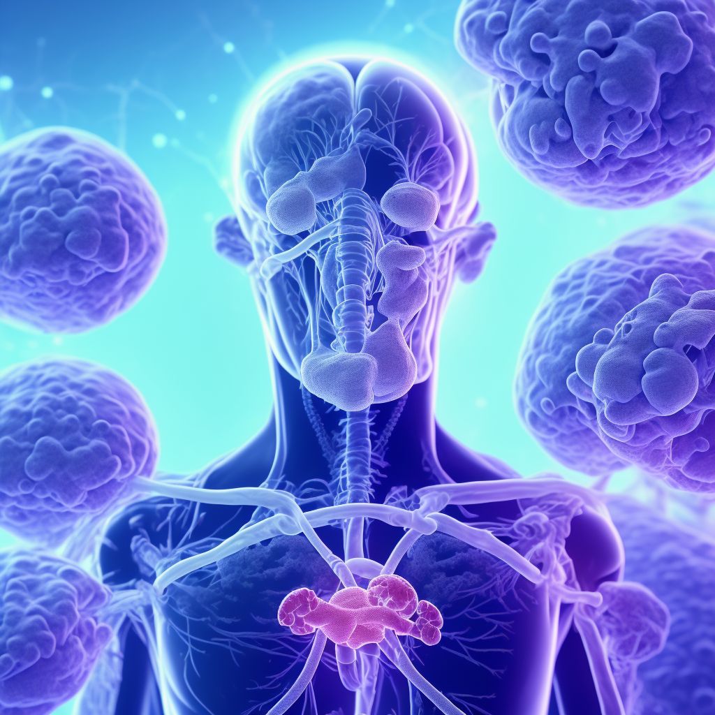 Pneumococcal meningitis digital illustration