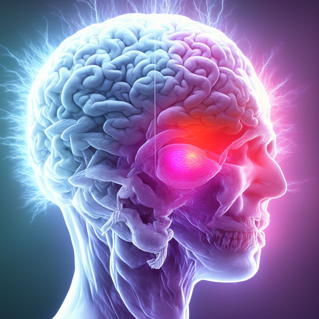 Postinfectious acute disseminated encephalitis and encephalomyelitis (postinfectious ADEM) digital illustration