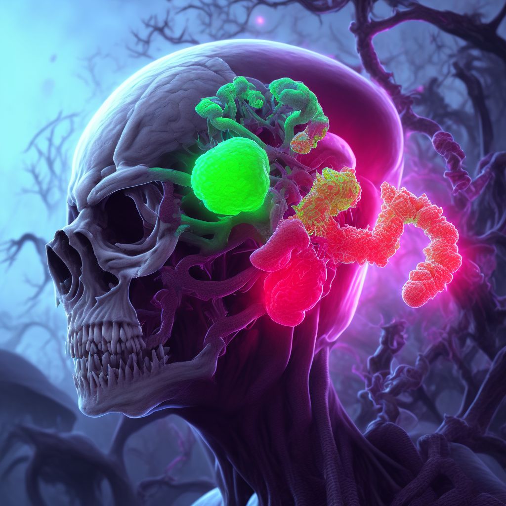 Other acute necrotizing hemorrhagic encephalopathy digital illustration