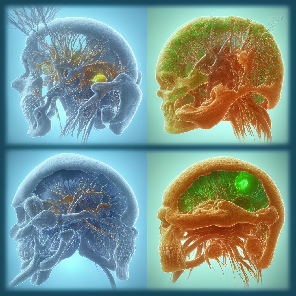 Intracranial and intraspinal phlebitis and thrombophlebitis digital illustration