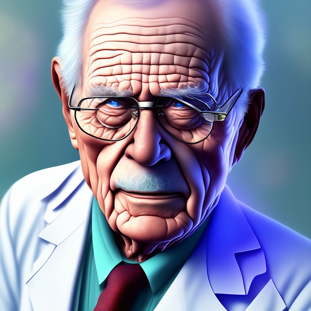 Alzheimer's disease with early onset digital illustration