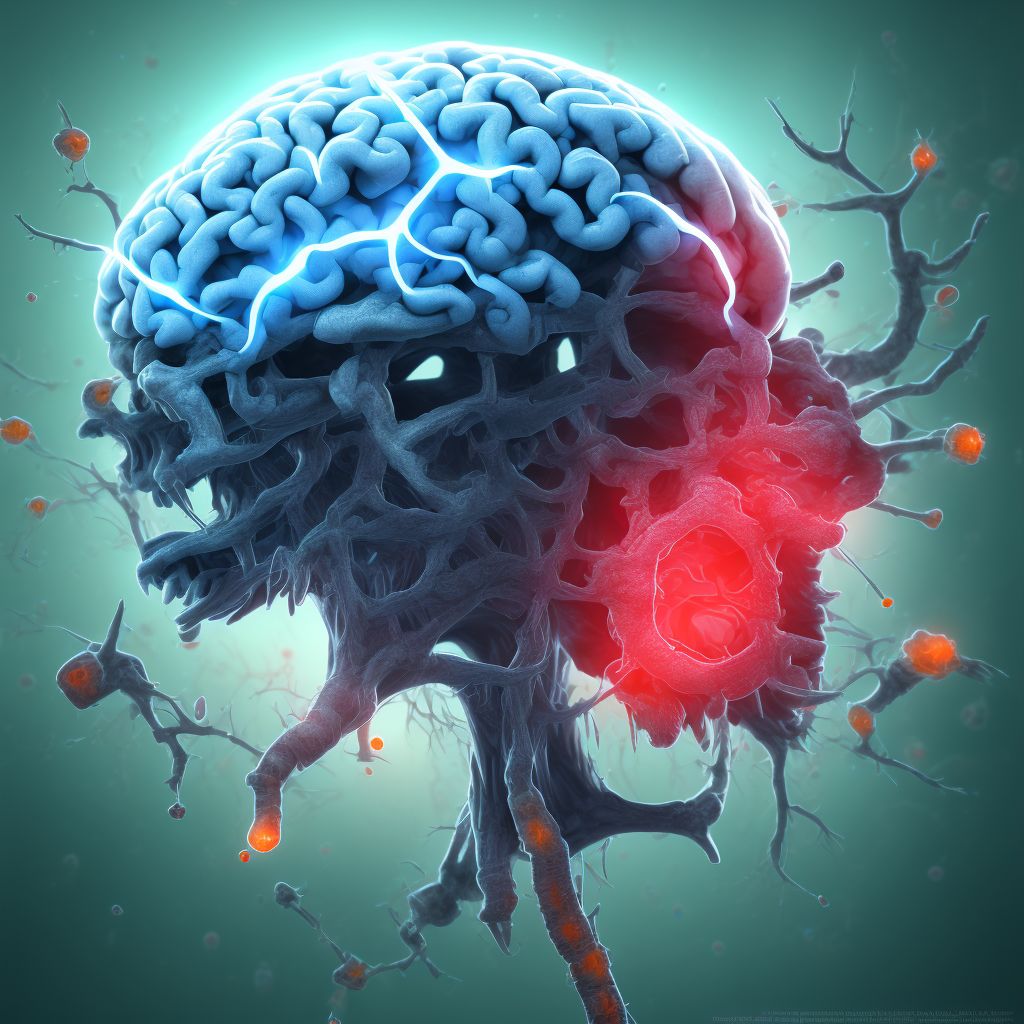 Acute and subacute hemorrhagic leukoencephalitis [Hurst] digital illustration