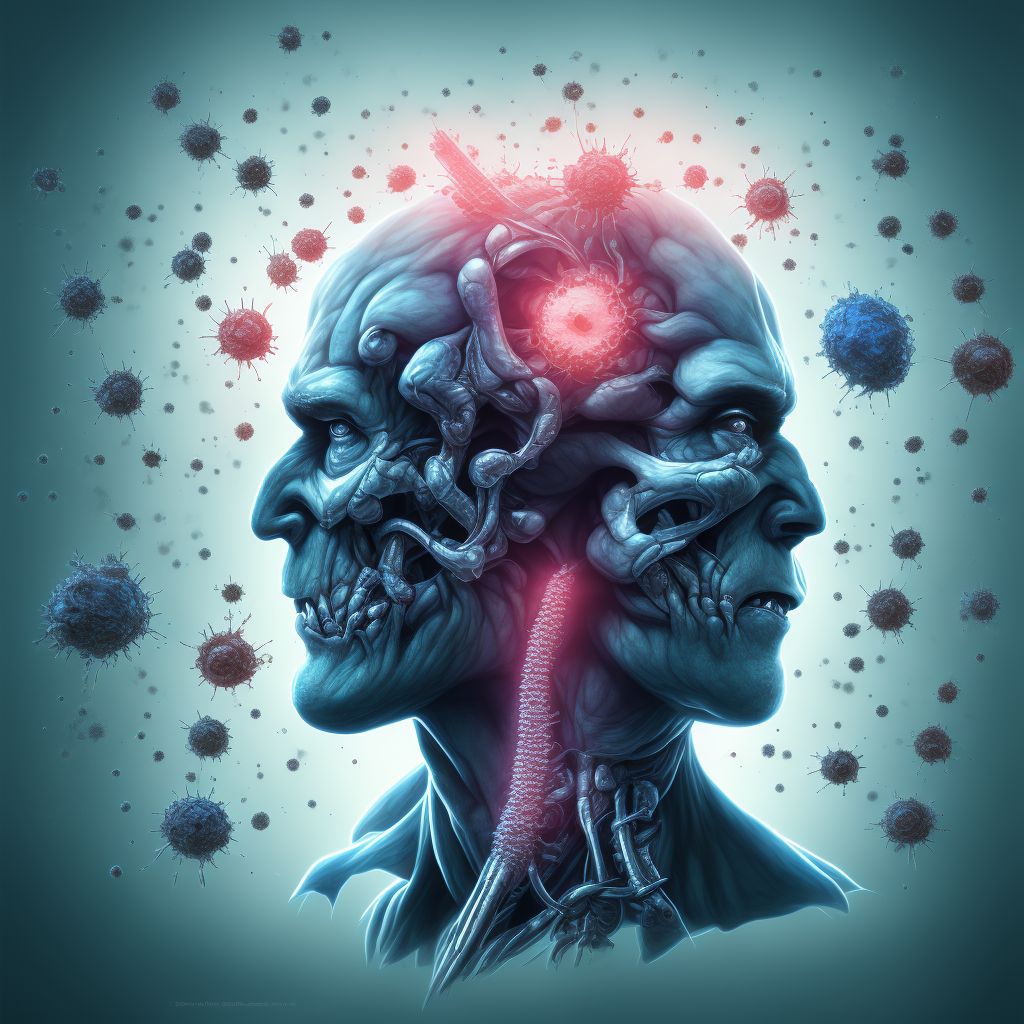 Cluster headache syndrome, unspecified, not intractable digital illustration