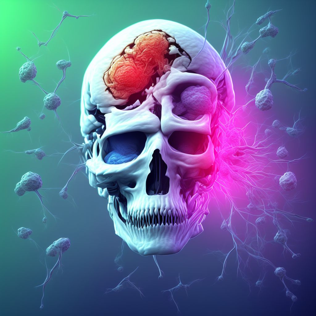 Short lasting unilateral neuralgiform headache with conjunctival injection and tearing (SUNCT), intractable digital illustration