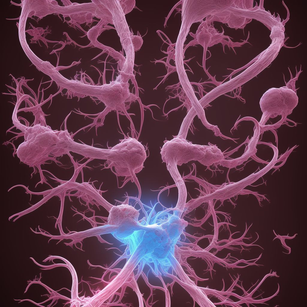 Multiple and bilateral precerebral artery syndromes digital illustration