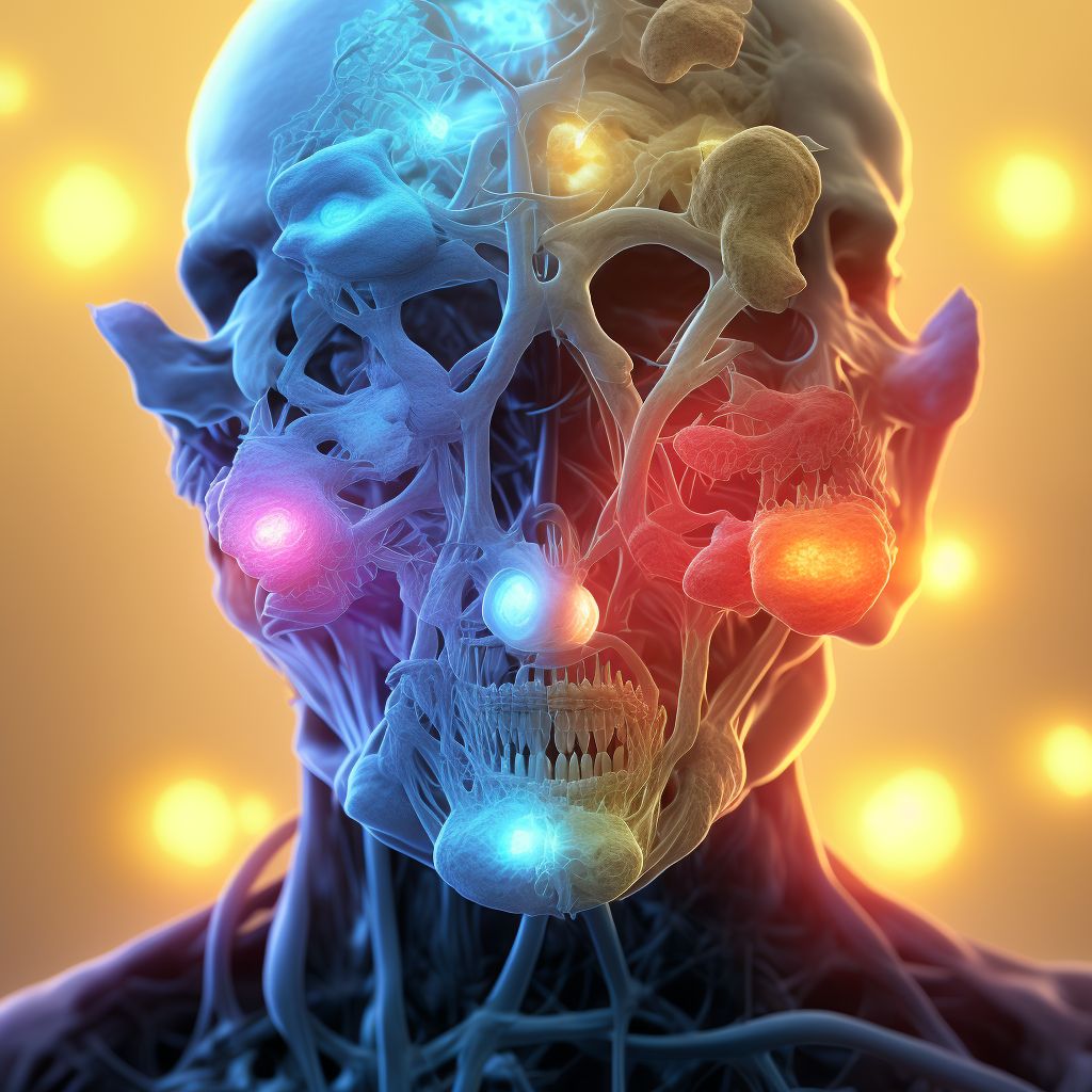 Disorder of trigeminal nerve, unspecified digital illustration