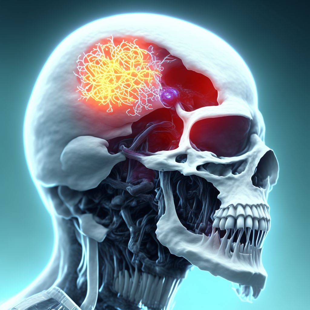 Clonic hemifacial spasm, bilateral digital illustration