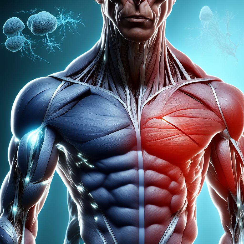 Other primary disorders of muscles digital illustration