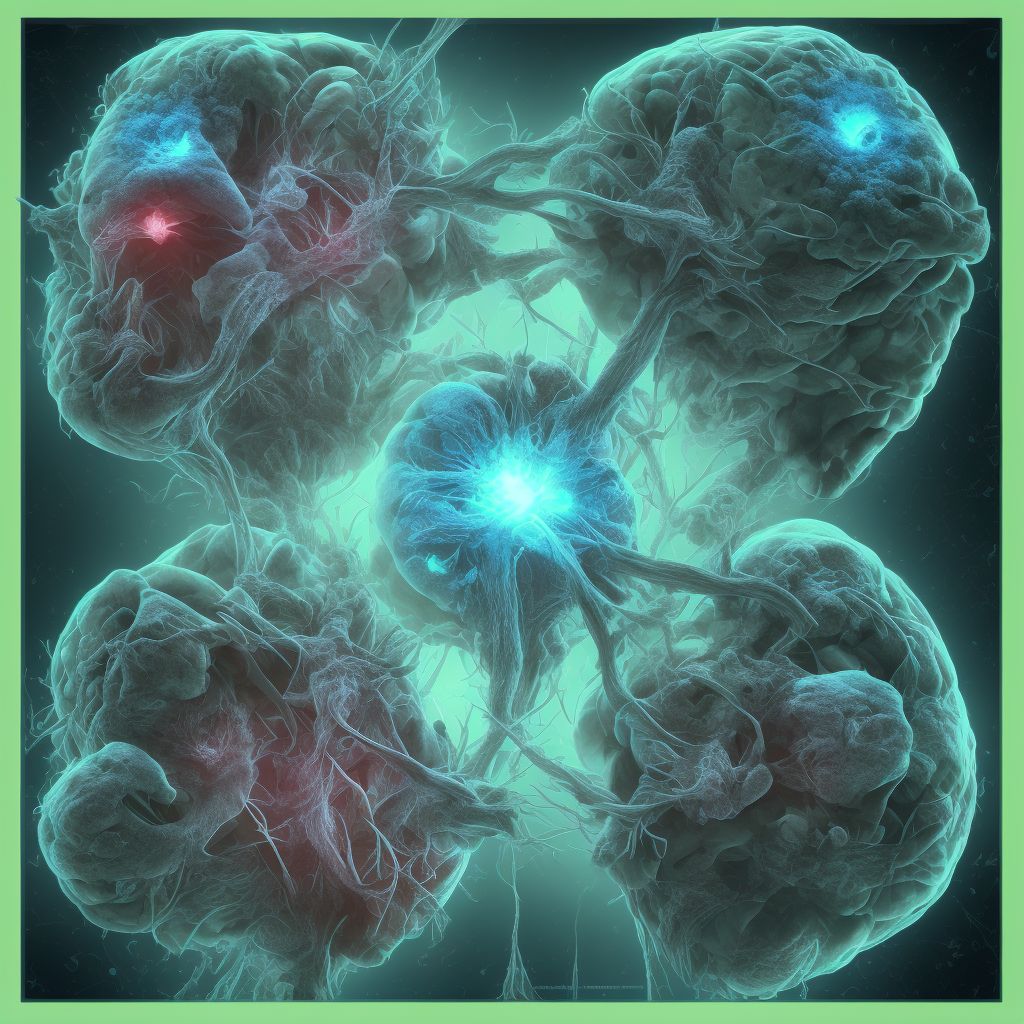 Posterior cord syndrome digital illustration