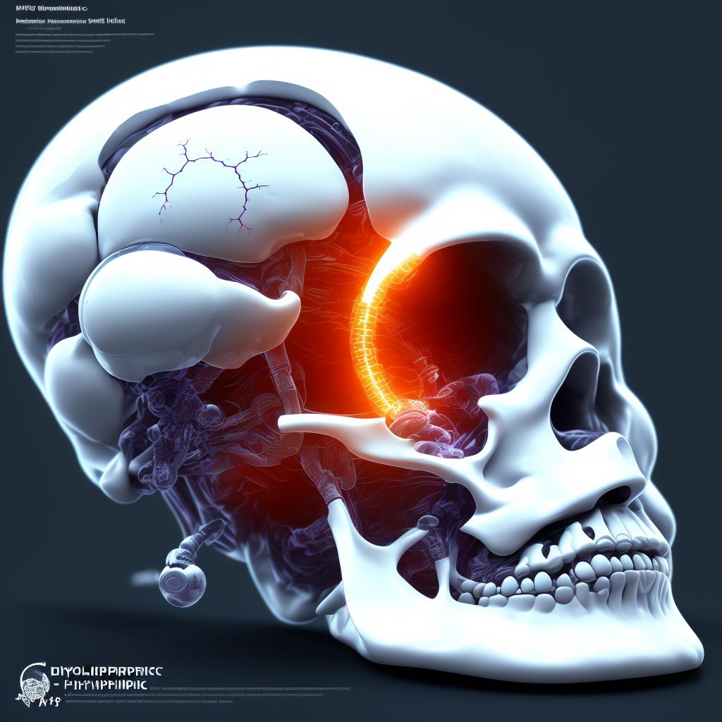 (Idiopathic) normal pressure hydrocephalus digital illustration