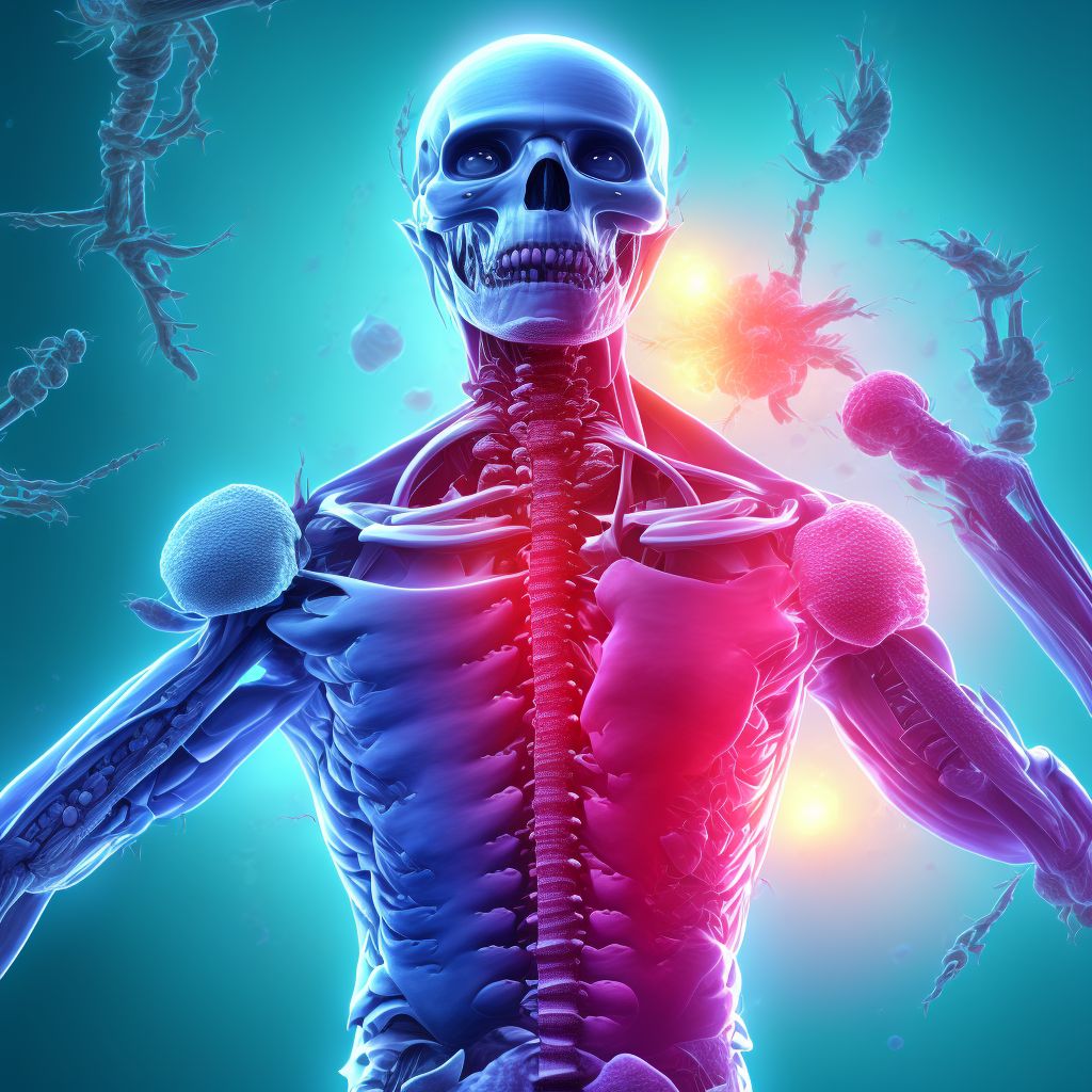 Acute infarction of spinal cord (embolic) (nonembolic) digital illustration