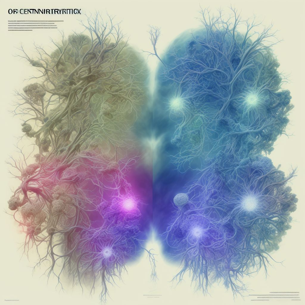 Other specified disorders of central nervous system digital illustration