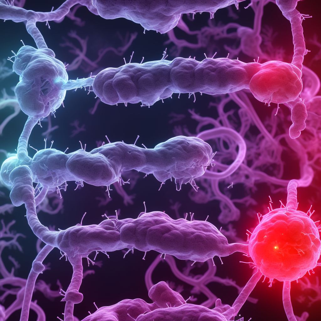 Postprocedural hemorrhage of a nervous system organ or structure following other procedure digital illustration