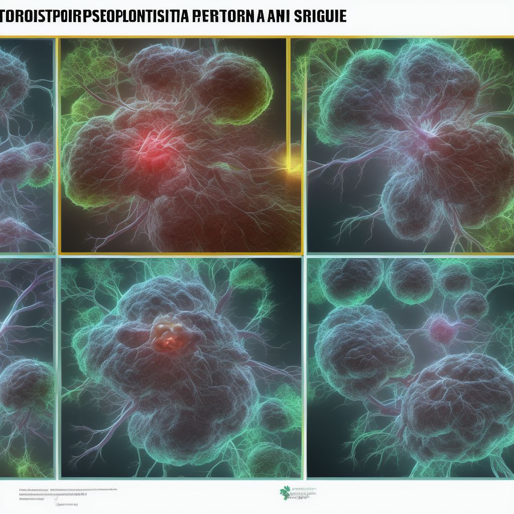 Postprocedural seroma of a nervous system organ or structure following other procedure digital illustration