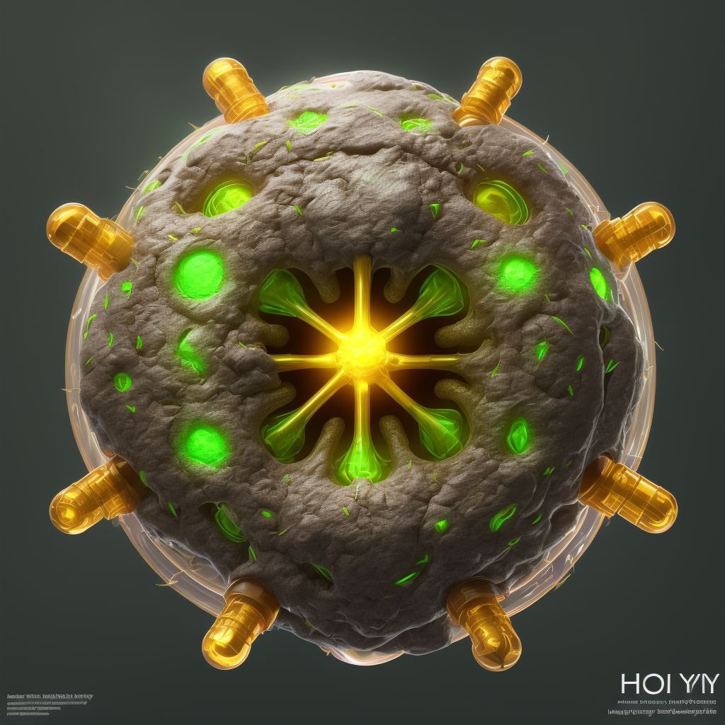 Hordeolum externum right eye, unspecified eyelid digital illustration