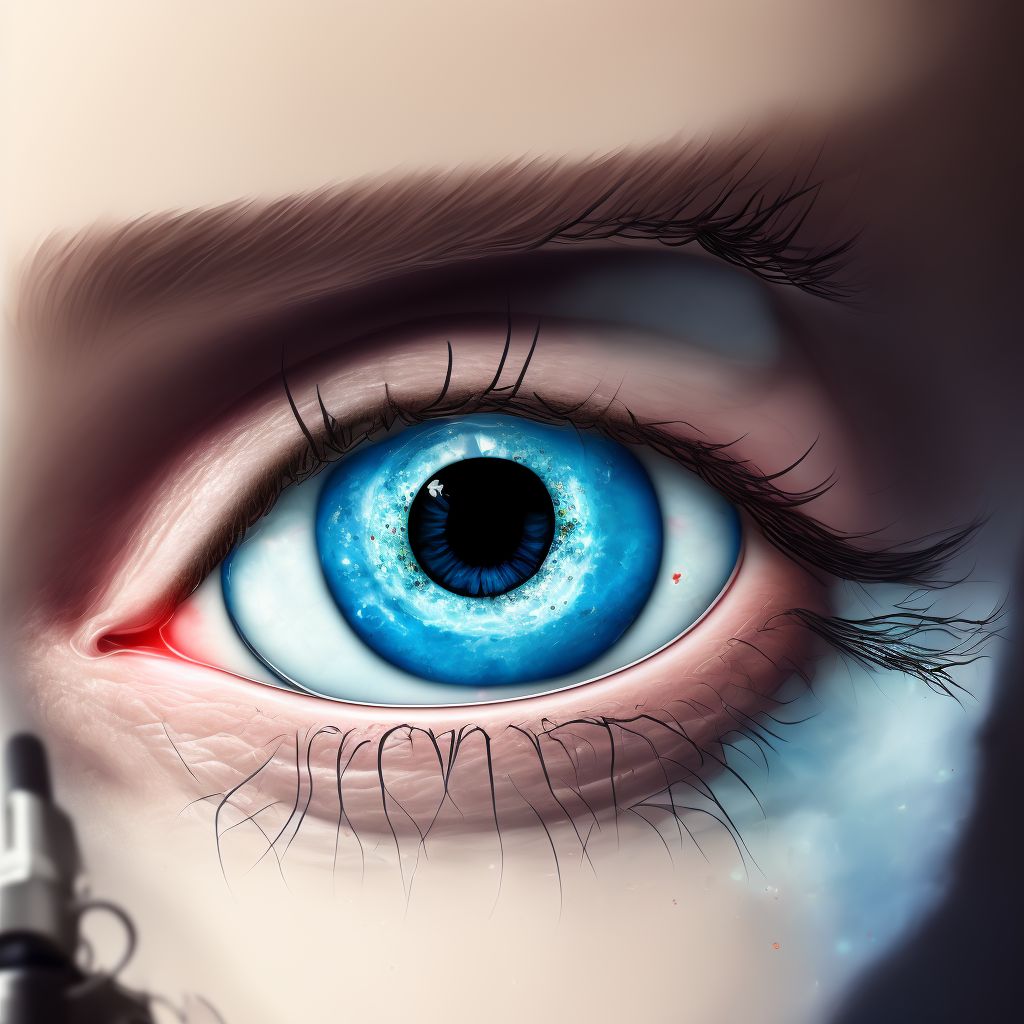 Abscess of eyelid unspecified eye, unspecified eyelid digital illustration