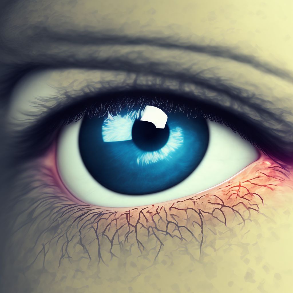 Chalazion unspecified eye, unspecified eyelid digital illustration