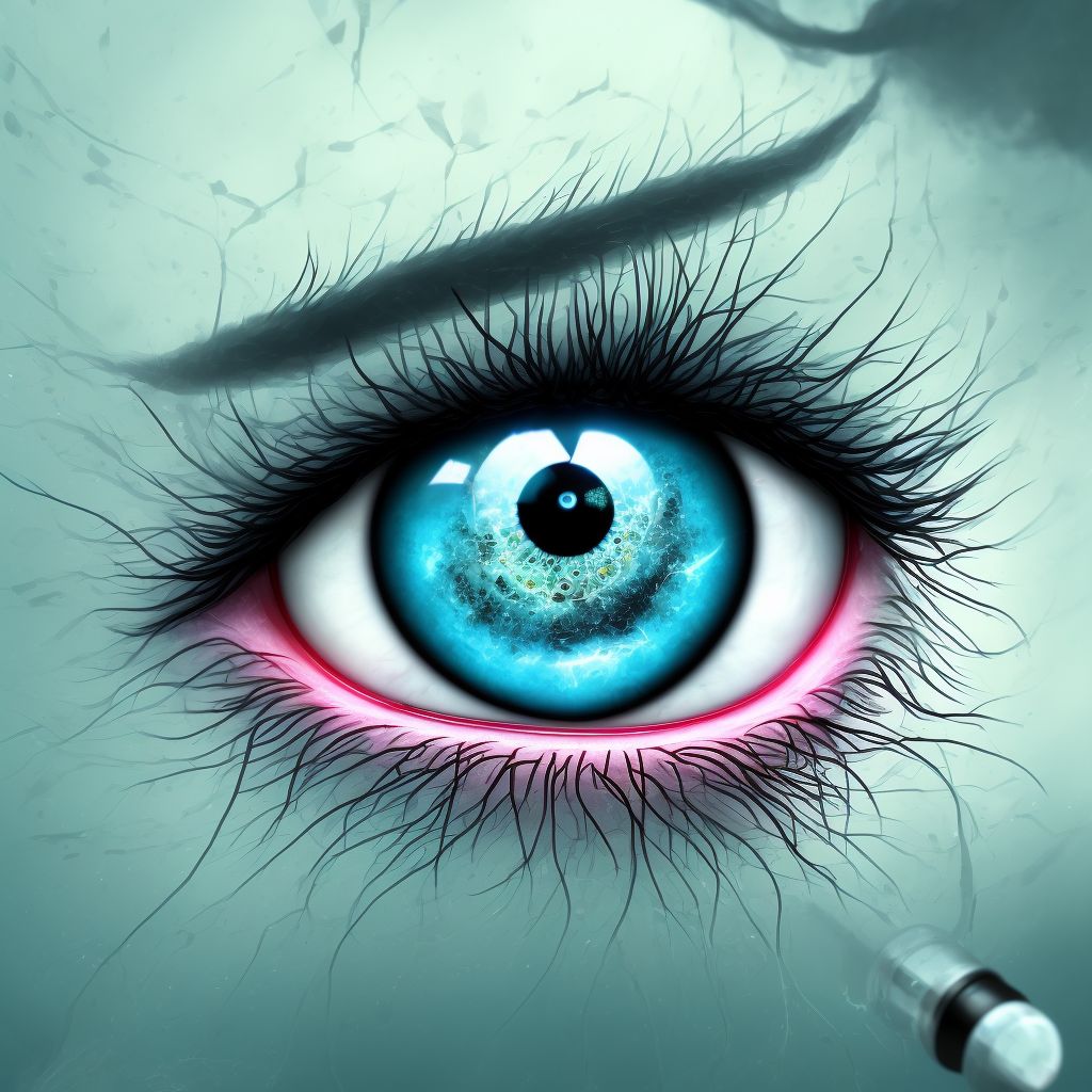 Unspecified blepharitis unspecified eye, unspecified eyelid digital illustration