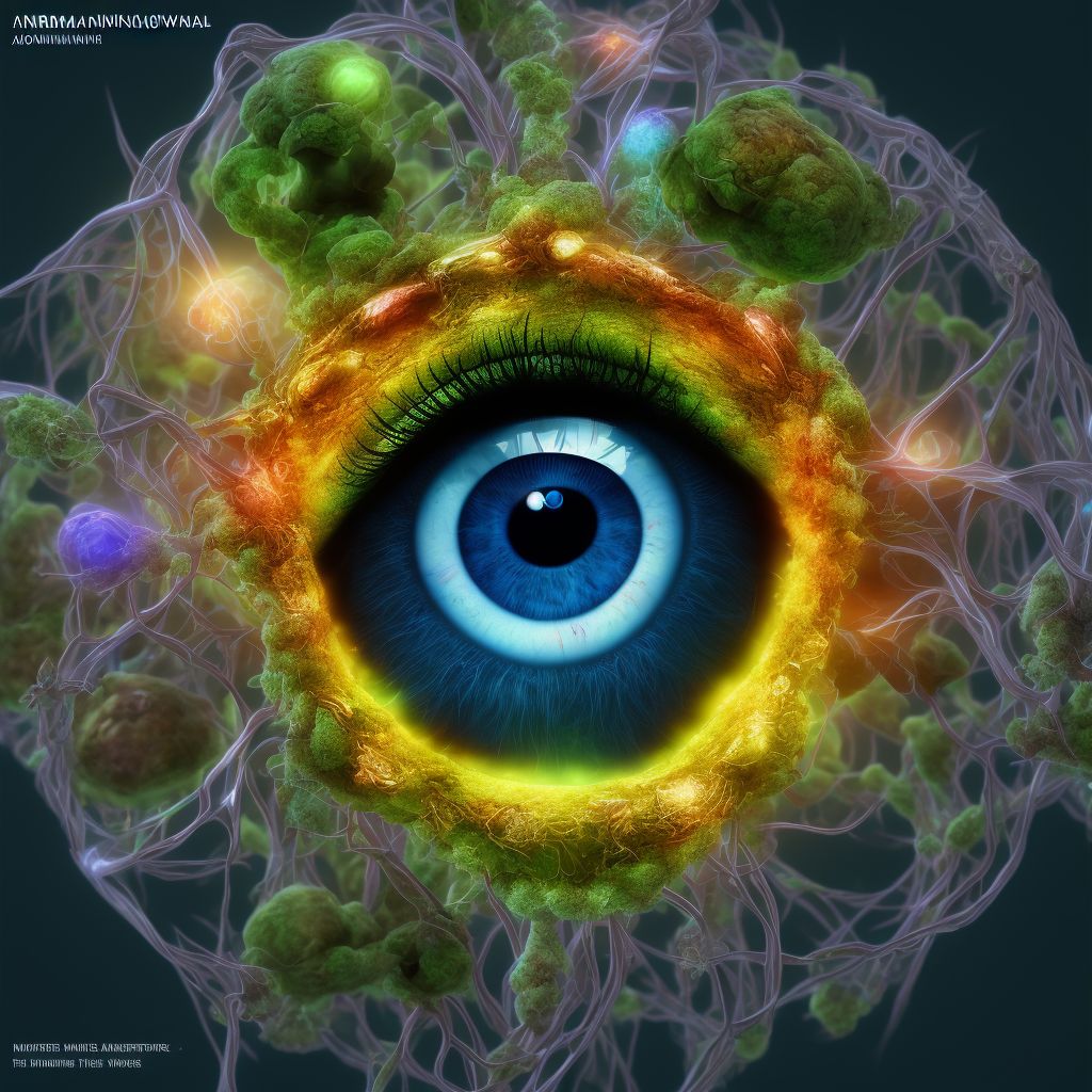 Abnormal innervation syndrome unspecified eye, unspecified eyelid digital illustration