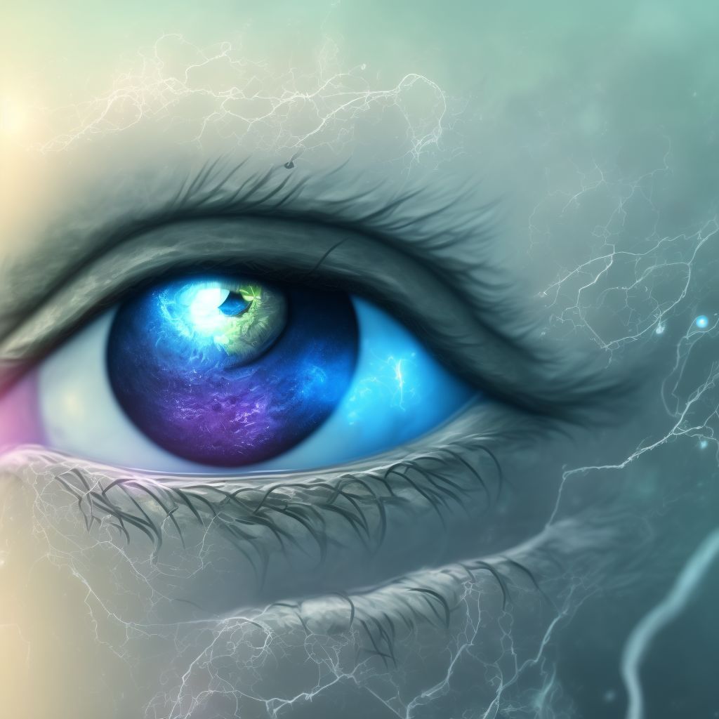 Blepharophimosis unspecified eye, unspecified lid digital illustration