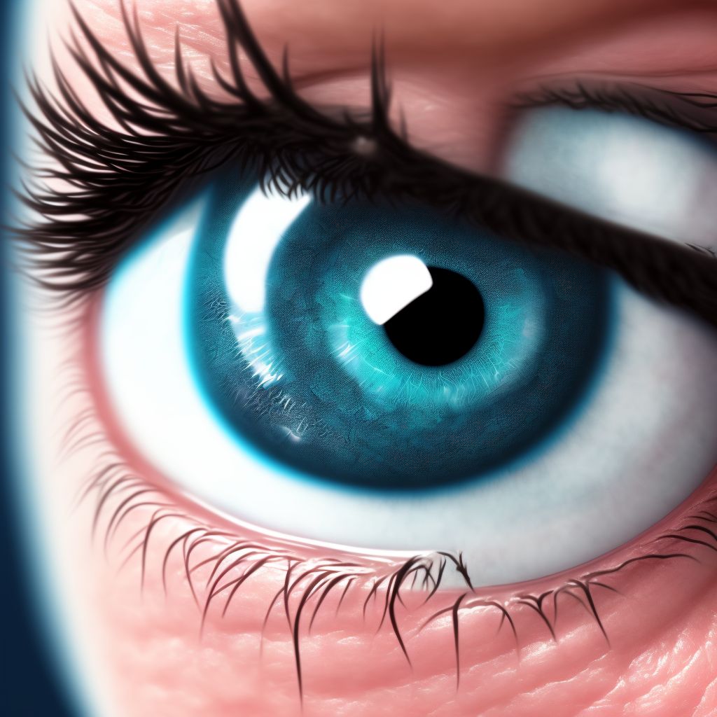 Xanthelasma of right eye, unspecified eyelid digital illustration