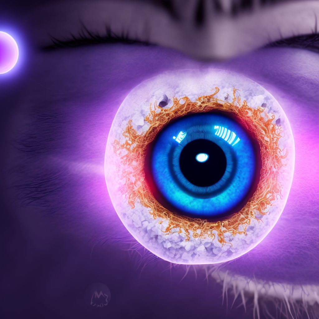 Madarosis of unspecified eye, unspecified eyelid and periocular area digital illustration