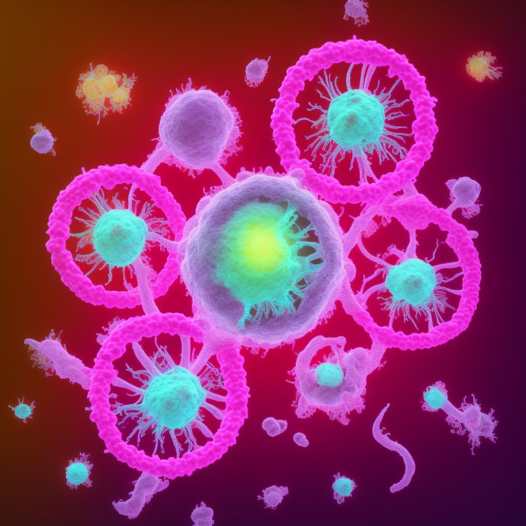 Unspecified dacryoadenitis, unspecified lacrimal gland digital illustration