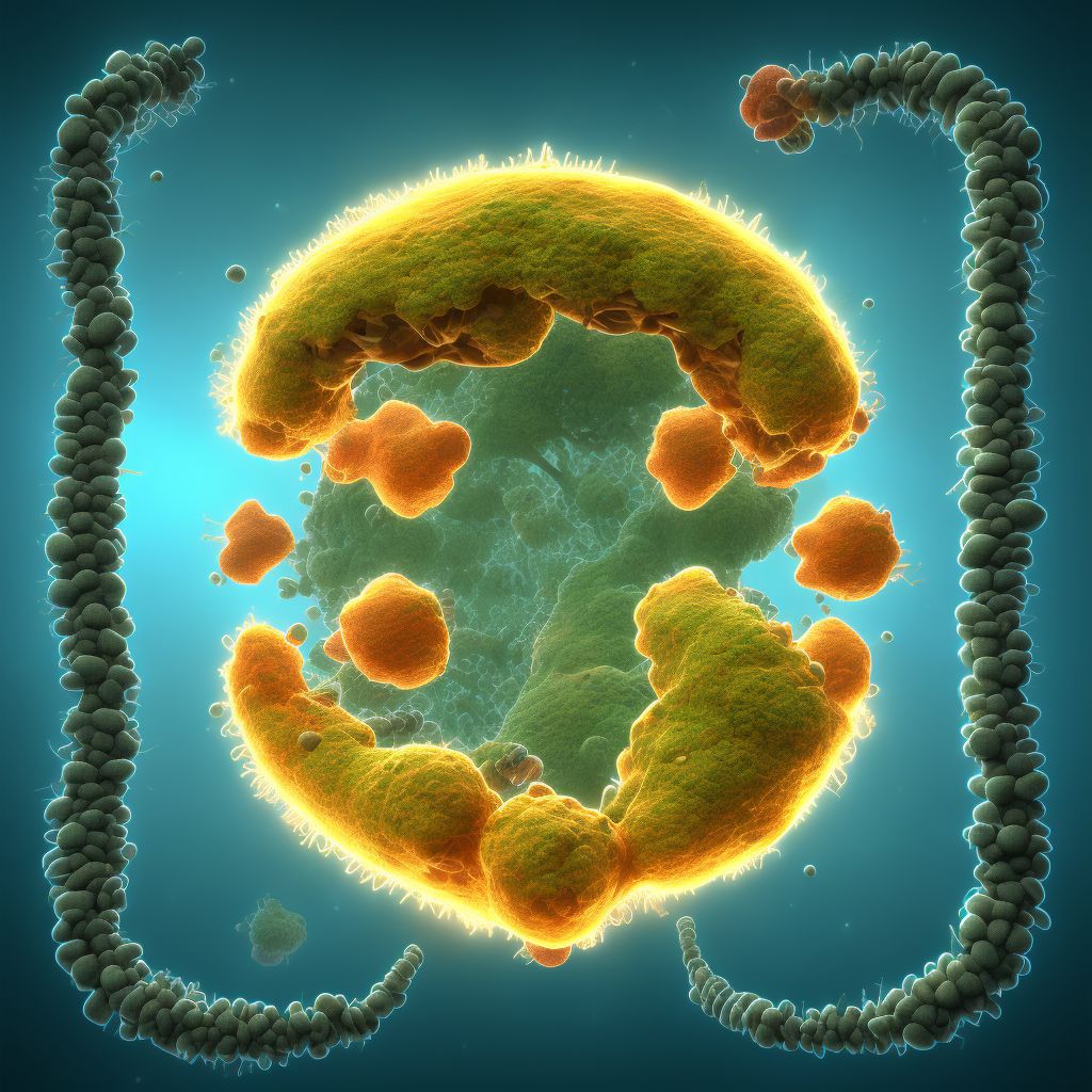 Unspecified dacryocystitis of left lacrimal passage digital illustration