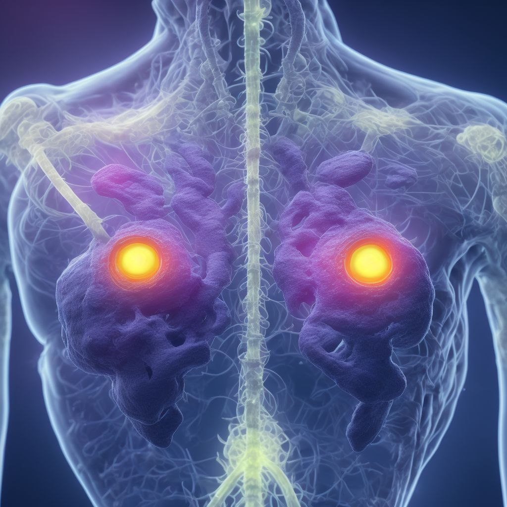 Chronic lacrimal canaliculitis of right lacrimal passage digital illustration