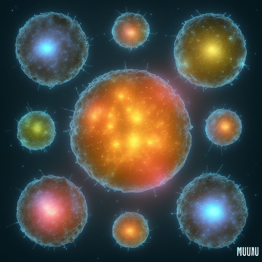 Granuloma of bilateral orbits digital illustration