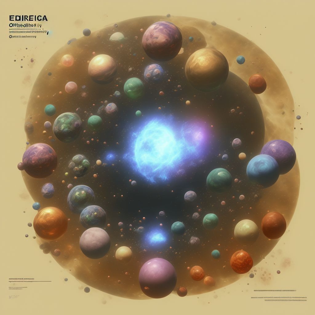 Edema of unspecified orbit digital illustration