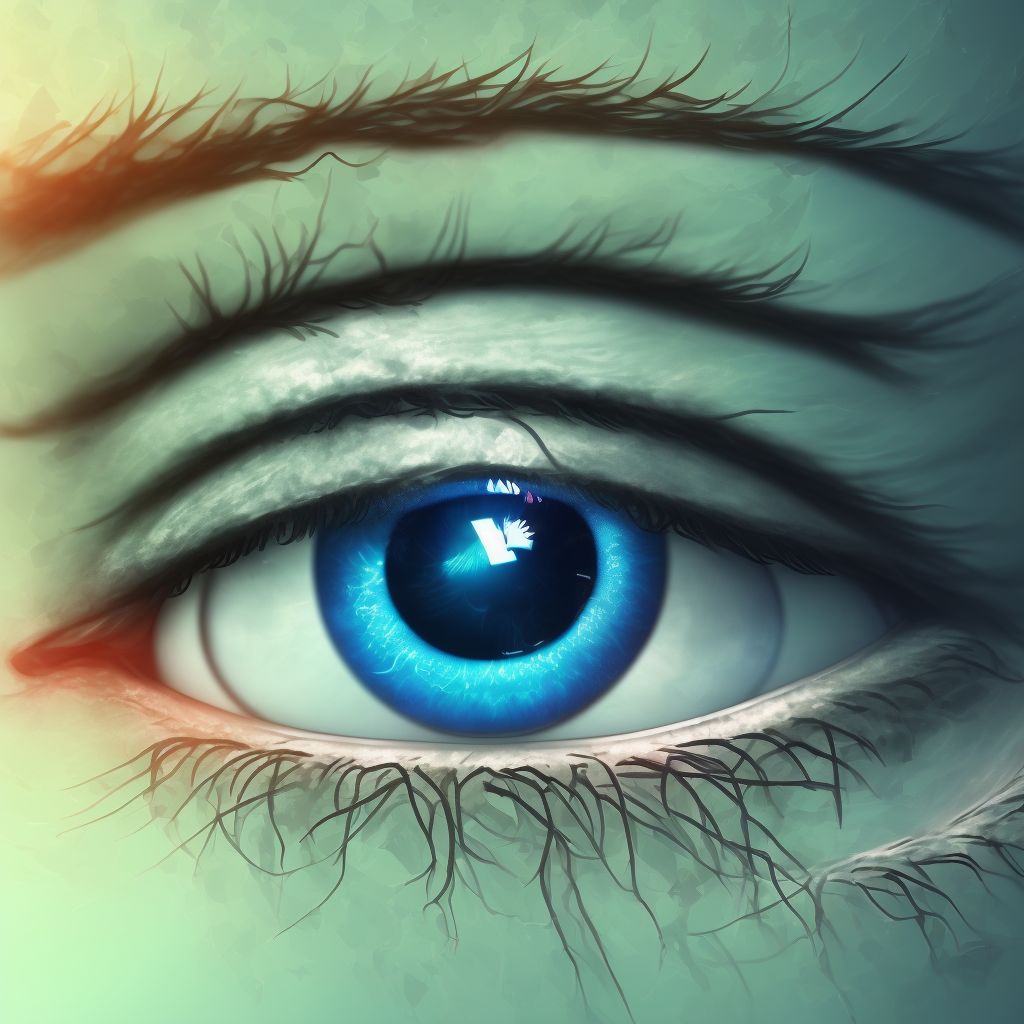 Acute atopic conjunctivitis, unspecified eye digital illustration