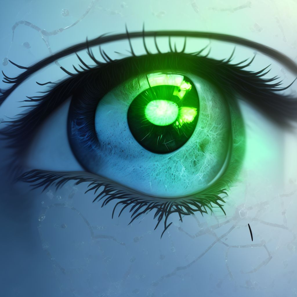 Acute toxic conjunctivitis, unspecified eye digital illustration