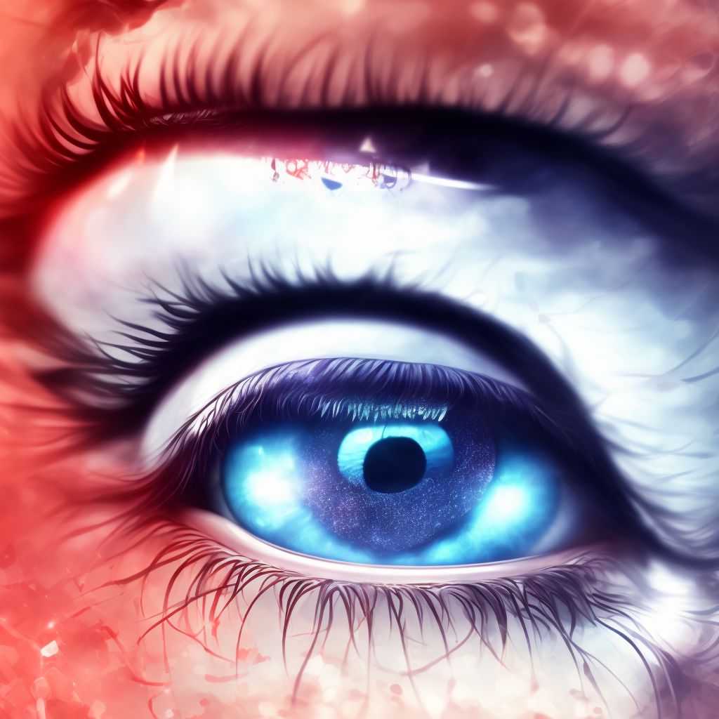 Unspecified acute conjunctivitis, unspecified eye digital illustration