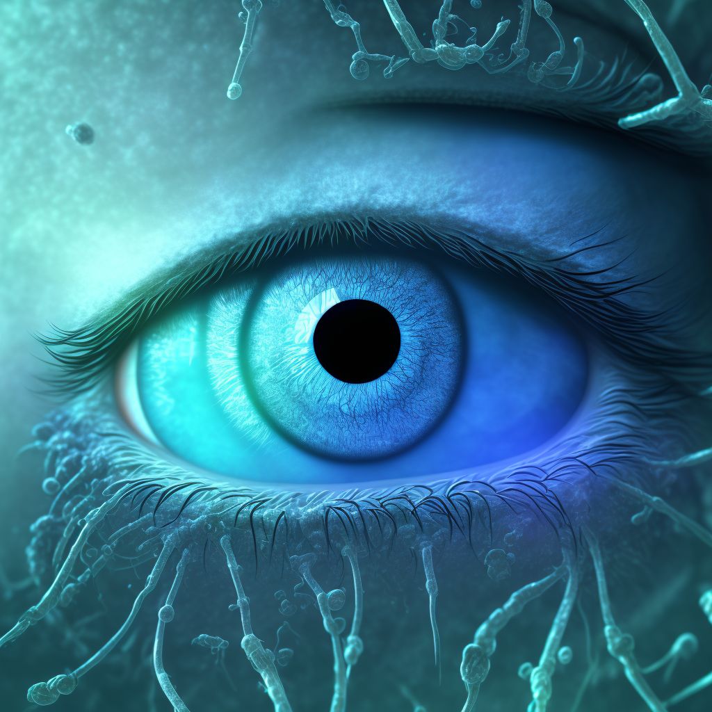 Unspecified chronic conjunctivitis, unspecified eye digital illustration