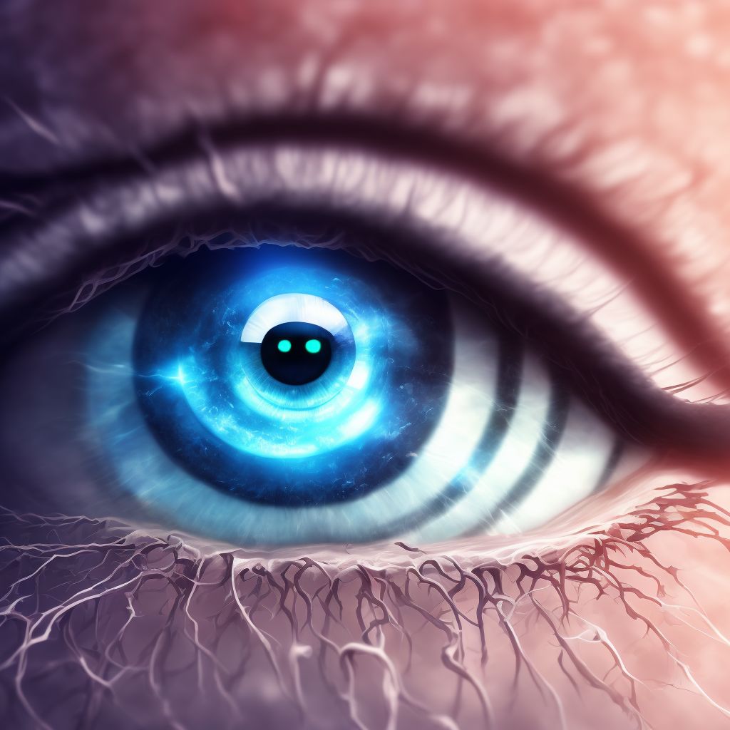 Conjunctival cysts, unspecified eye digital illustration