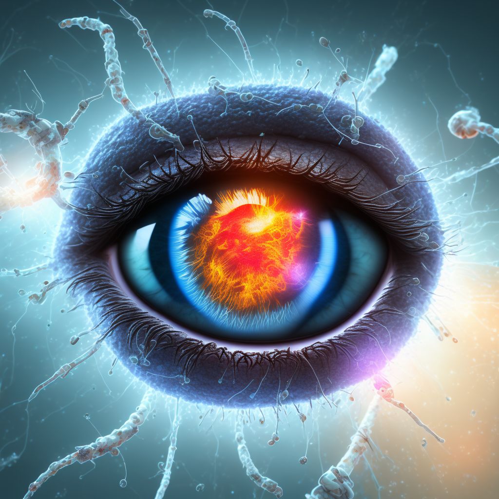 Unspecified episcleritis, unspecified eye digital illustration