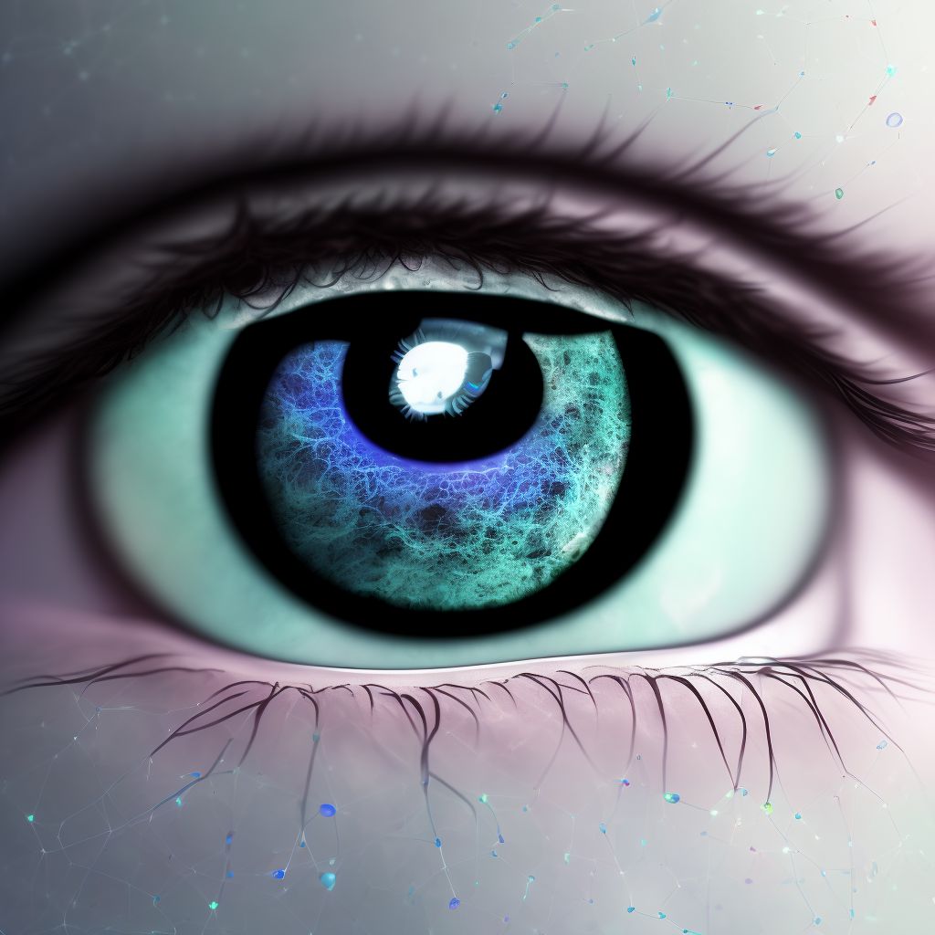 Unspecified keratoconjunctivitis, unspecified eye digital illustration