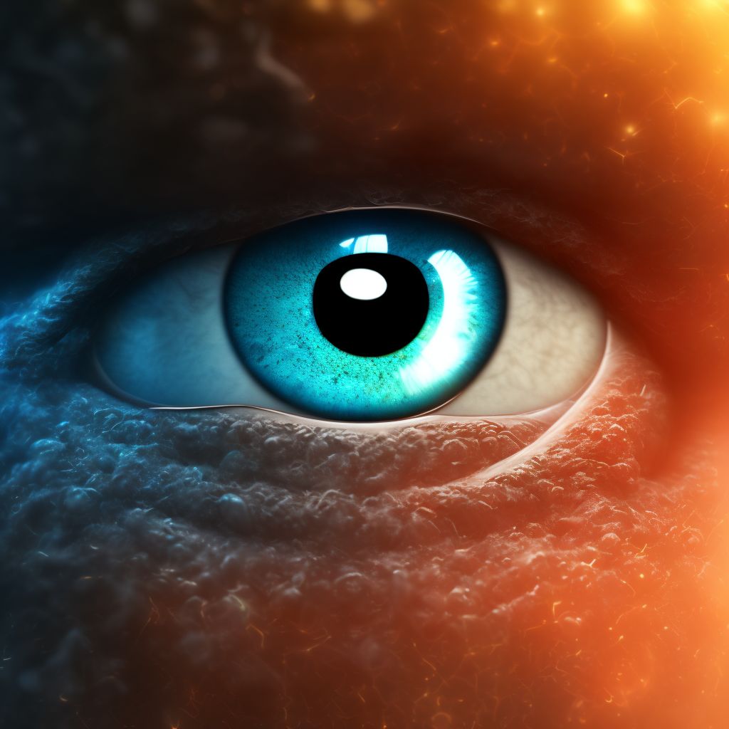 Exposure keratoconjunctivitis, unspecified eye digital illustration