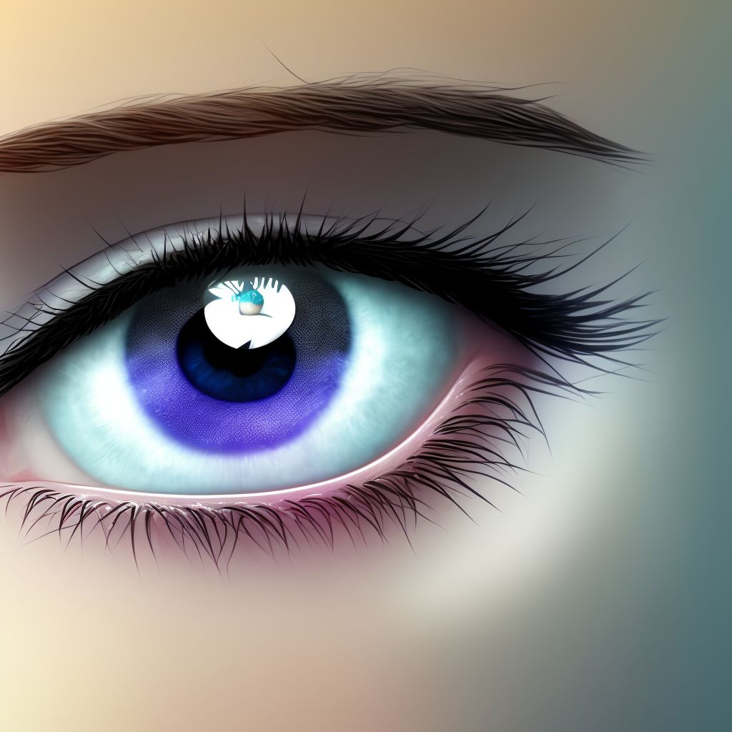 Keratoconjunctivitis sicca, not specified as Sjogren's, unspecified eye digital illustration