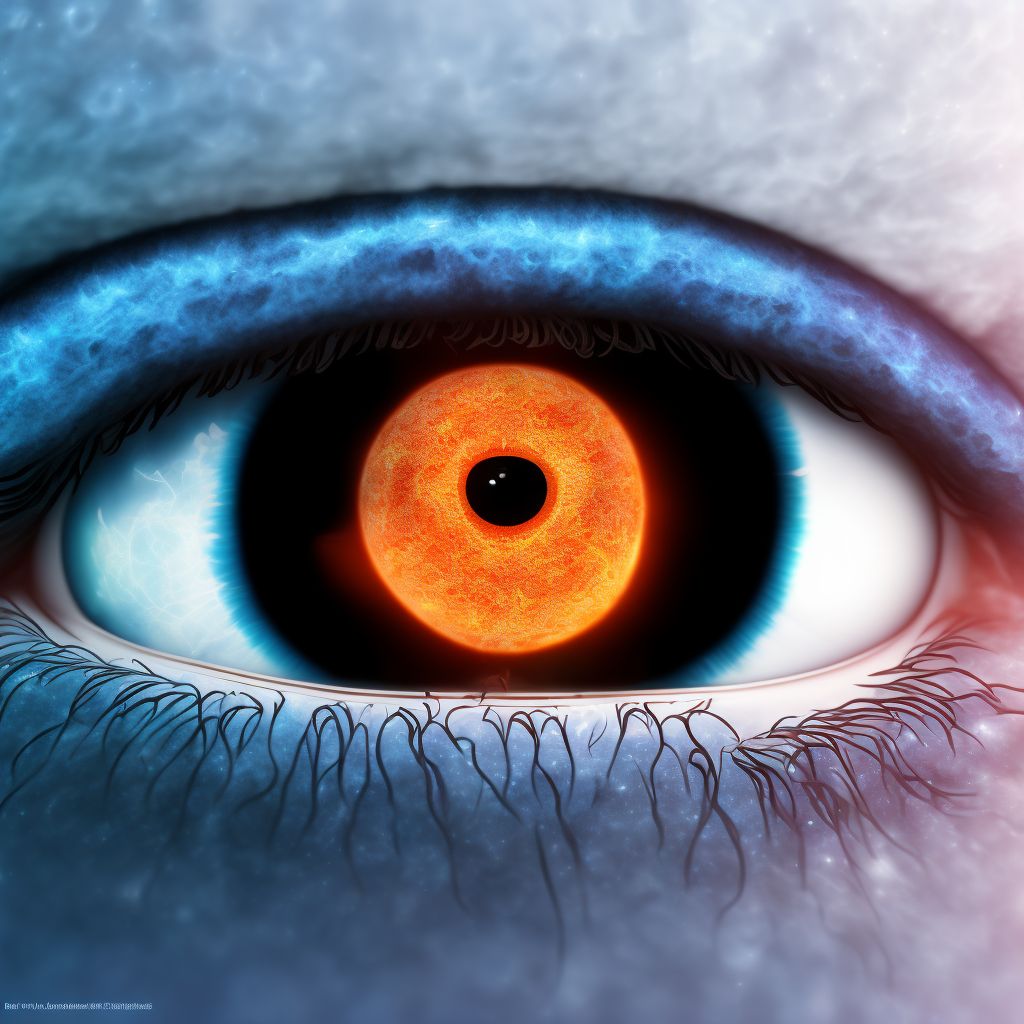 Phlyctenular keratoconjunctivitis, unspecified eye digital illustration