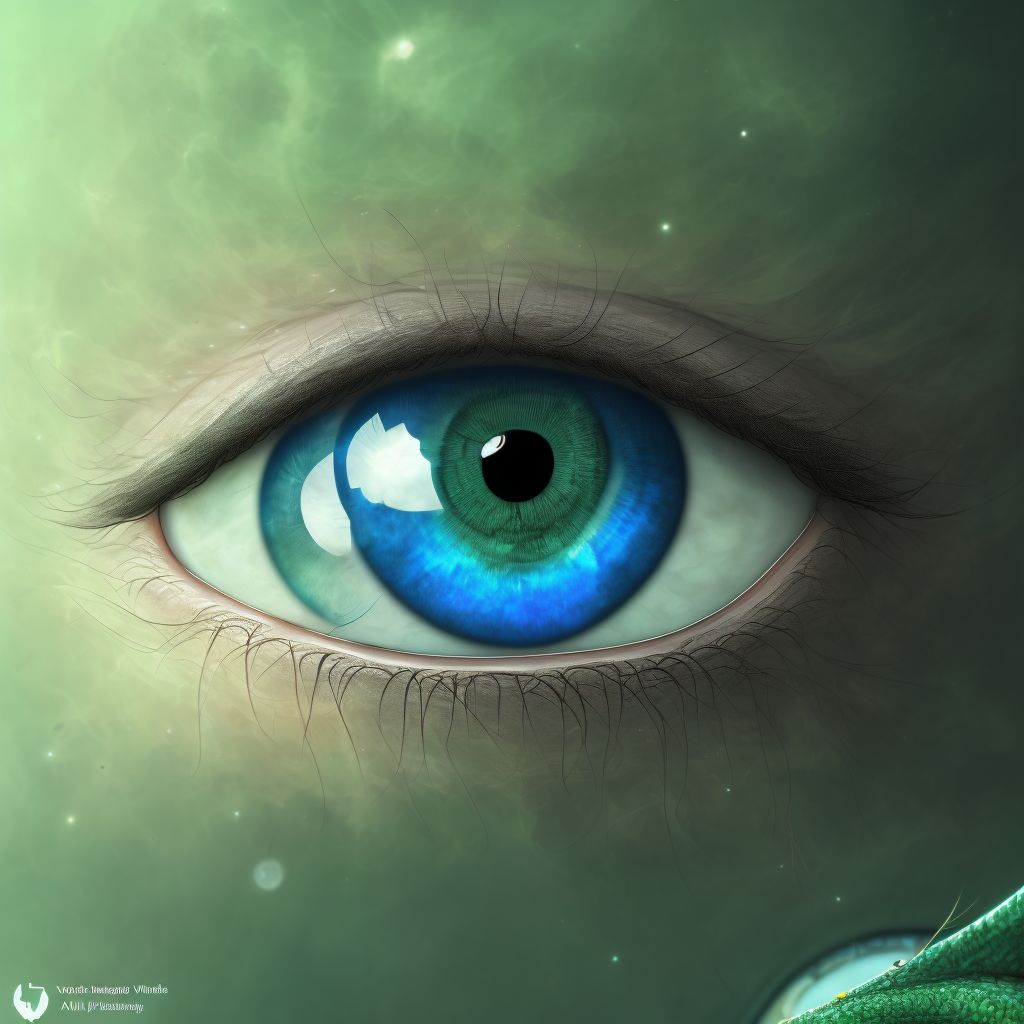 Vernal keratoconjunctivitis, with limbar and corneal involvement, right eye digital illustration