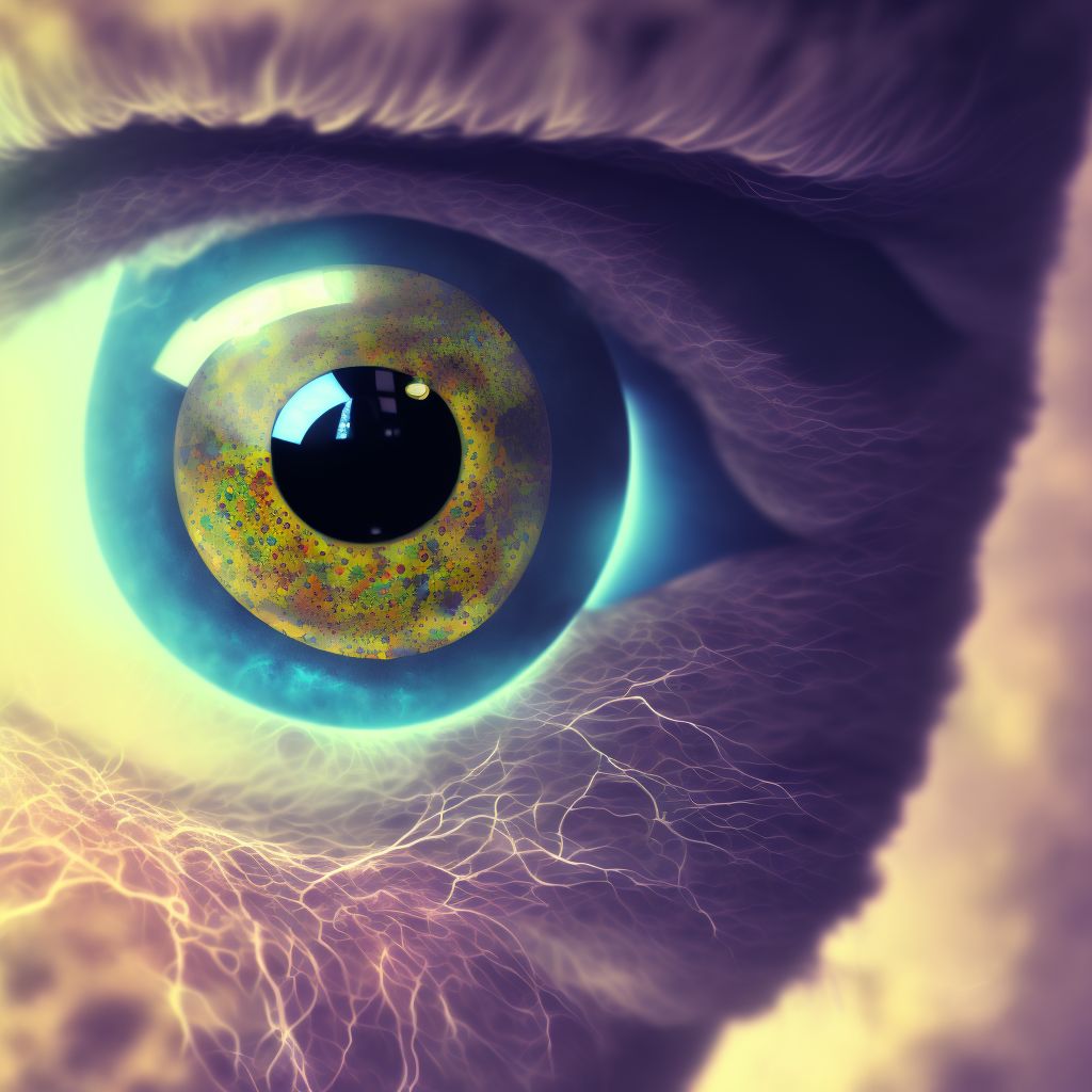 Other keratoconjunctivitis, unspecified eye digital illustration