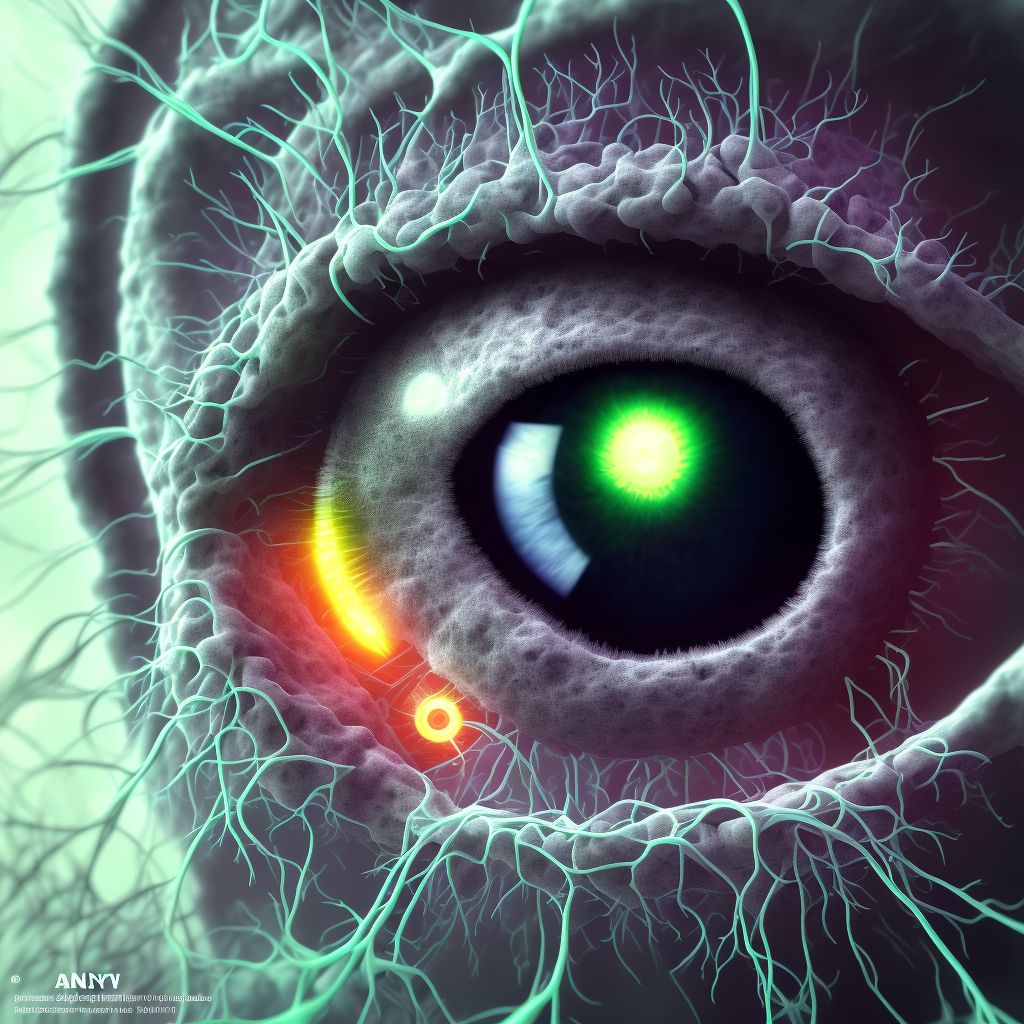 Unspecified corneal neovascularization, bilateral digital illustration