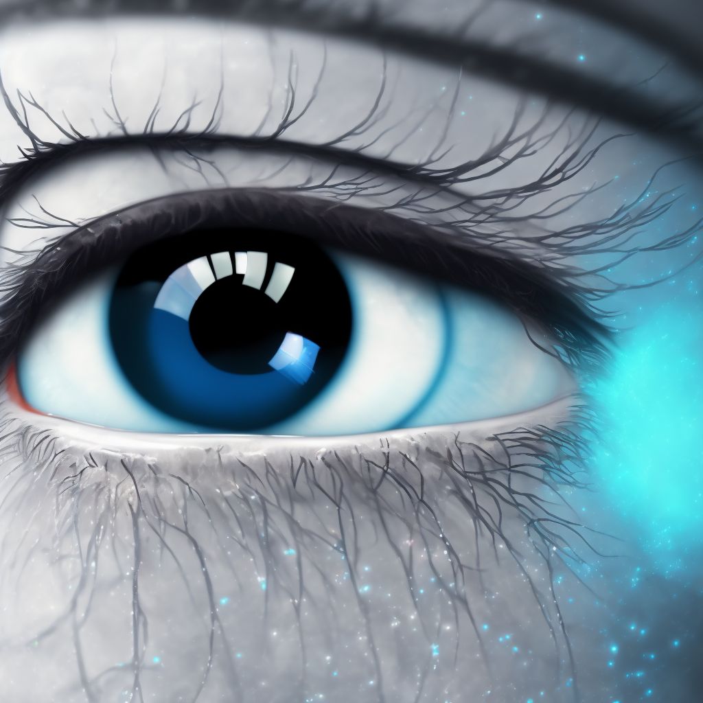 Other corneal scars and opacities digital illustration
