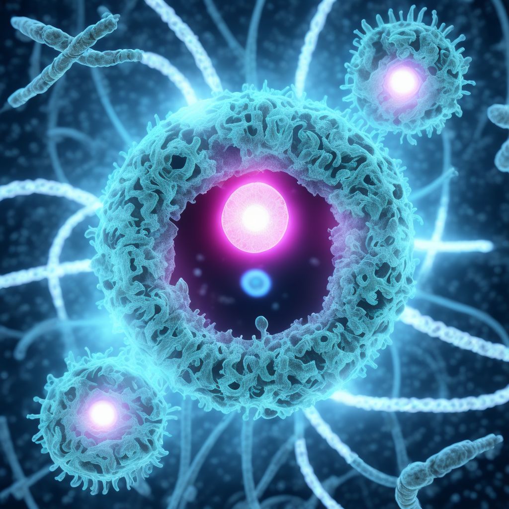 Secondary corneal edema, bilateral digital illustration